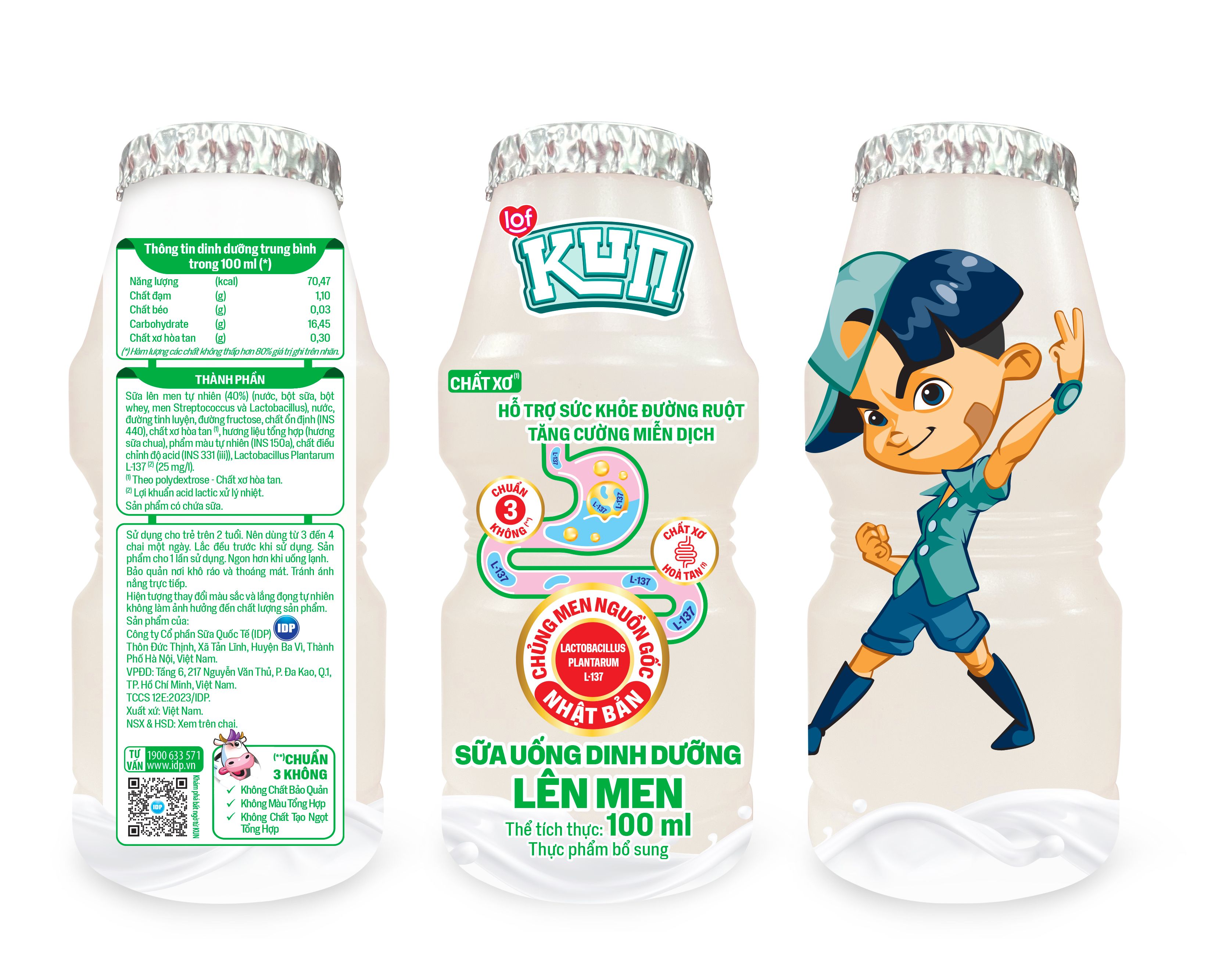 Sữa uống dinh dưỡng lên men - LOF KUN-duoc-ban-tai-Trung Thông