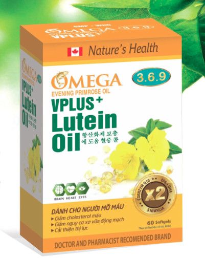 Omega 3.6.9 Vplus+, Cải Thiện Thị Lực, Giảm Cholesterol Máu, Giảm Nguy Cơ Sơ Vữa Động Mạch ( Hộp 60 Viên )