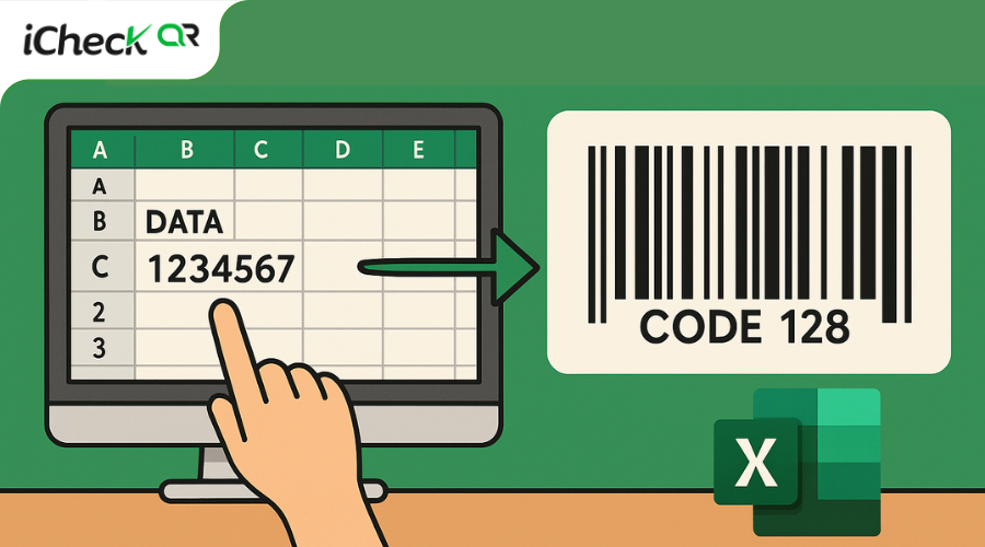 Cách tạo mã vạch Code 128 trong Excel: Hướng dẫn chi tiết
