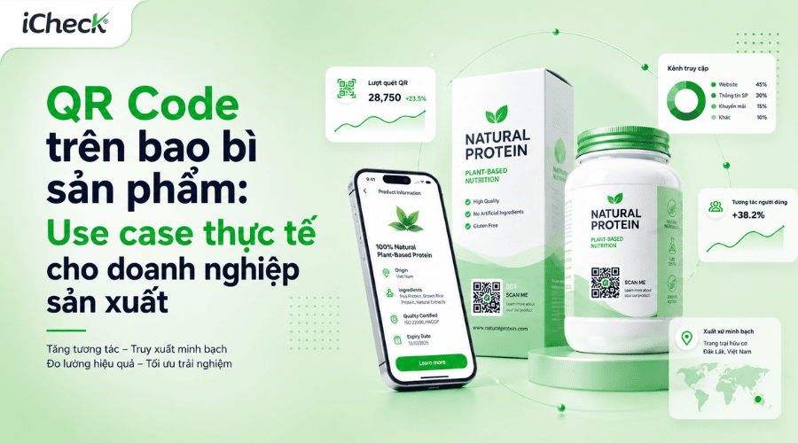 QR Code trên bao bì sản phẩm: Use case thực tế cho doanh nghiệp sản xuất