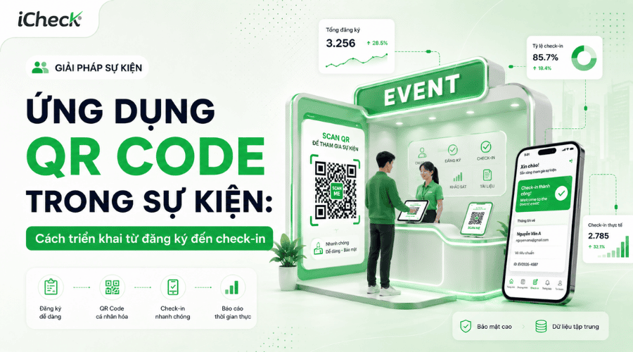 Ứng dụng QR Code trong sự kiện: Cách triển khai từ đăng ký đến check-in