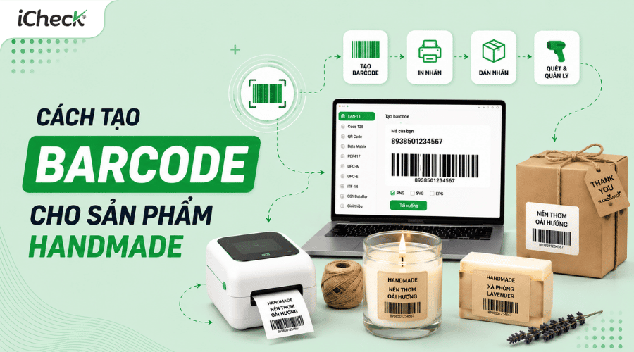 Cách tạo mã vạch cho sản phẩm handmade — miễn phí, hợp lệ, dùng được ngay