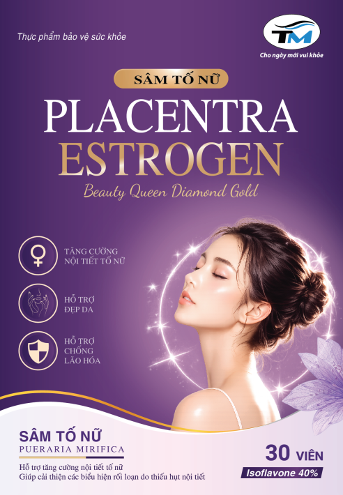 Thực phẩm bảo vệ sức khỏe Sâm Tố Nữ Placentra Estrogen Beauty Queen ...