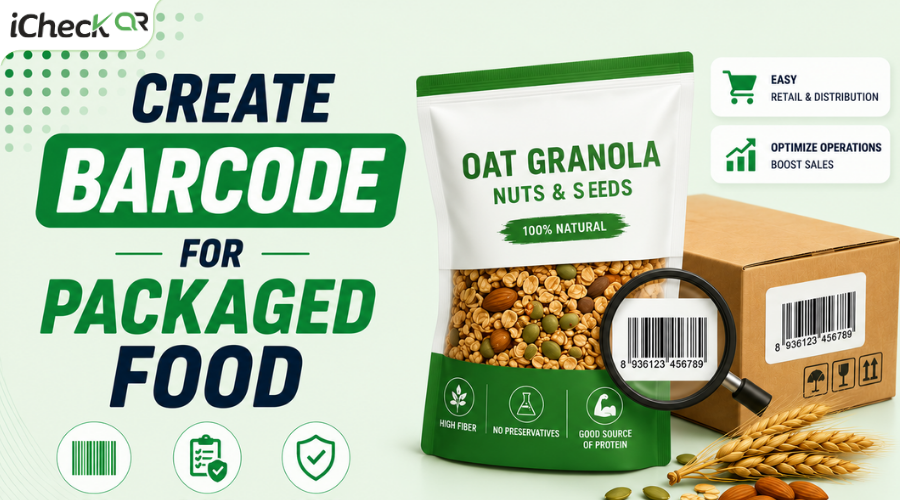 How to Create Barcodes for Packaged Food — From GS1 Registration to Print-Ready Labels