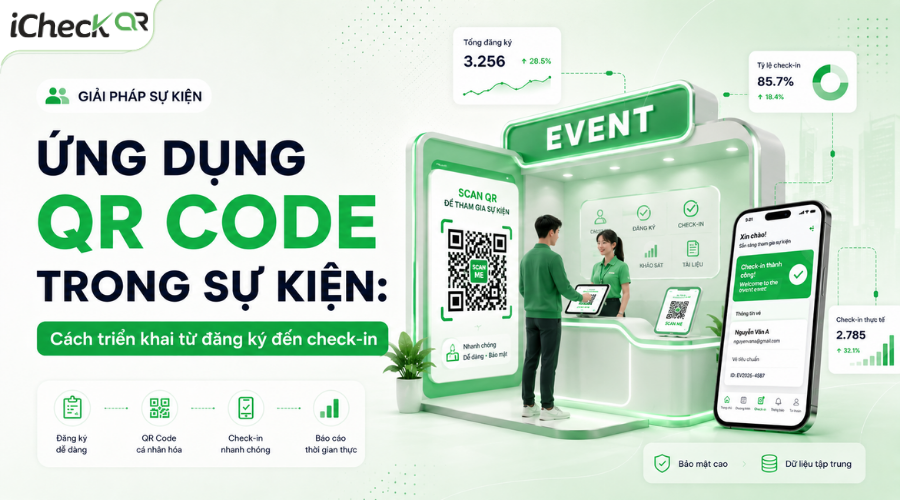 Ứng dụng QR Code trong sự kiện: Cách triển khai từ đăng ký đến check-in