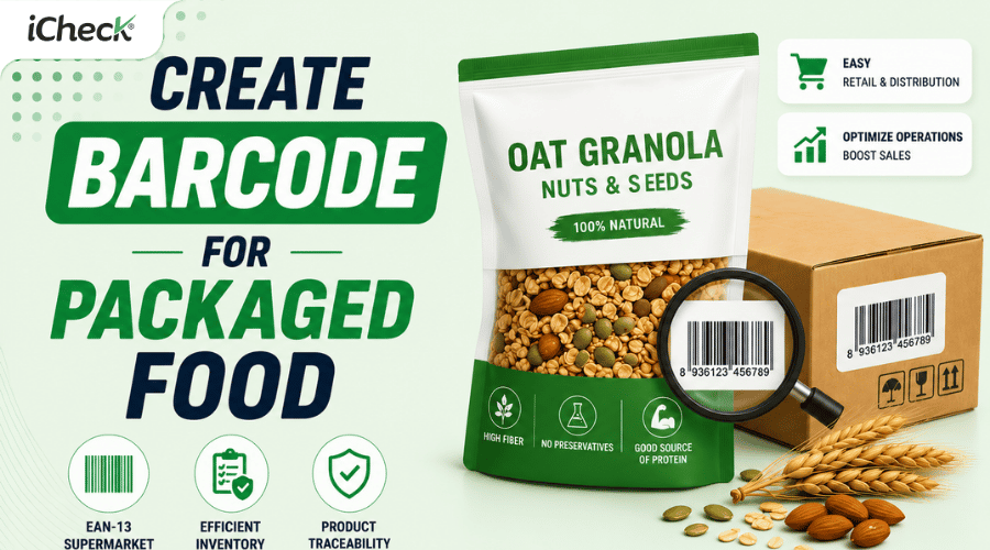 How to Create Barcodes for Packaged Food — From GS1 Registration to Print-Ready Labels