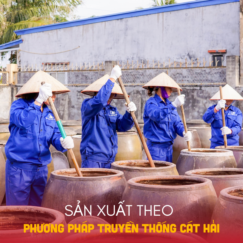 Ủ chượp nước mắm theo phương pháp truyền thống Cát Hải