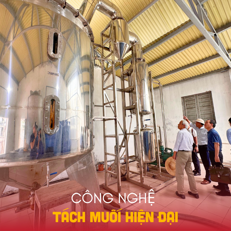 Hệ thống tách muối chân không tại nhà máy Quang Hải